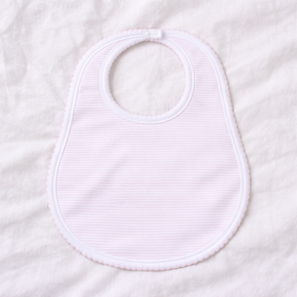 Pink Mini Stripes Bib
