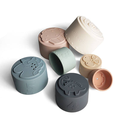Soft Silicone Stacking Cups Toy