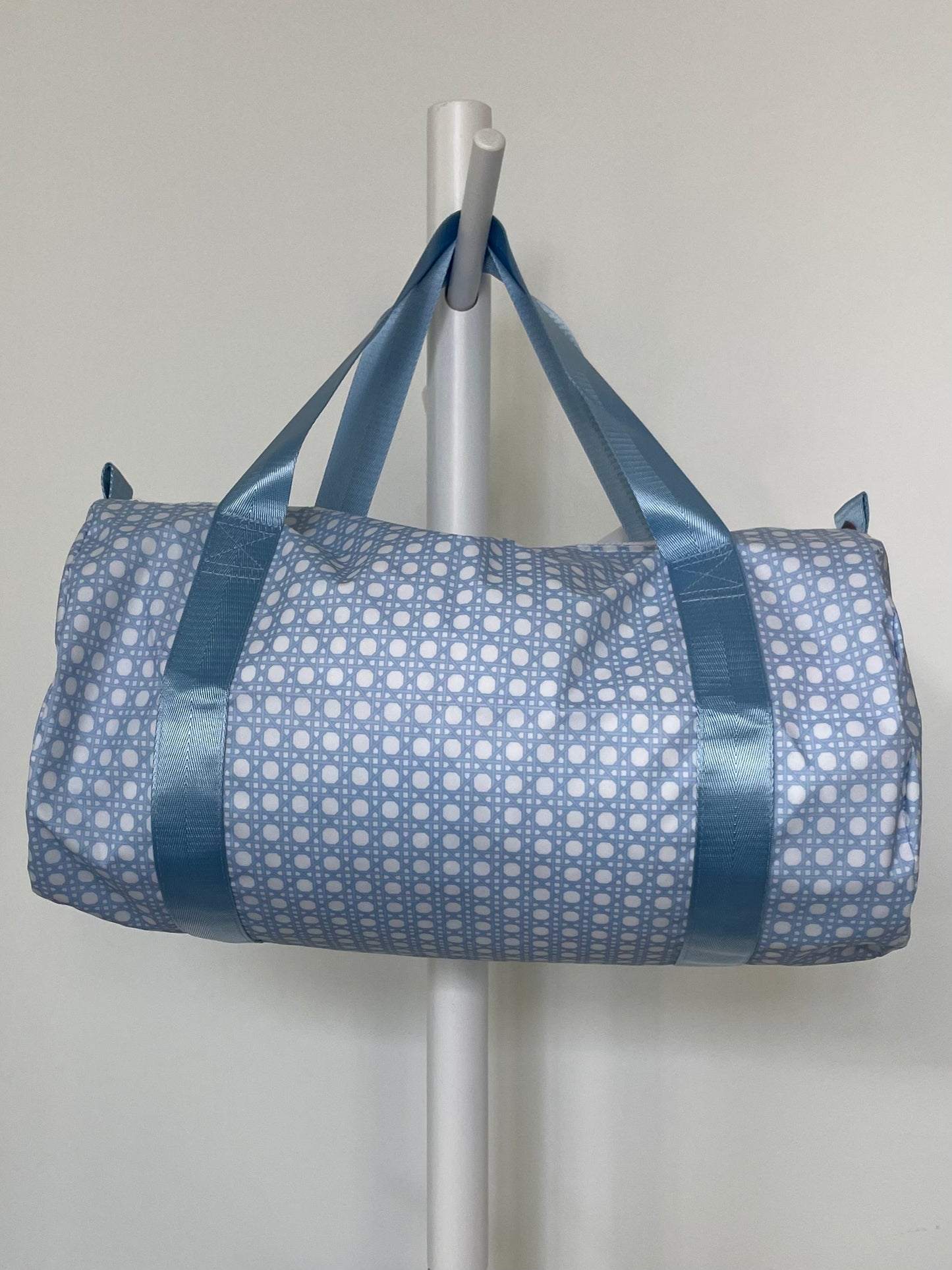 Blue Bungalow Glossy Large Duffel