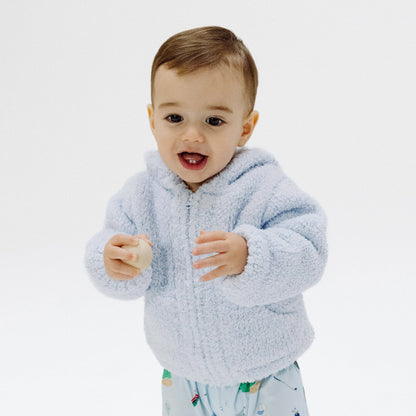 Light Blue Hooded Jacket