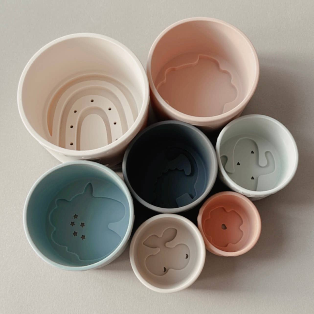 Soft Silicone Stacking Cups Toy