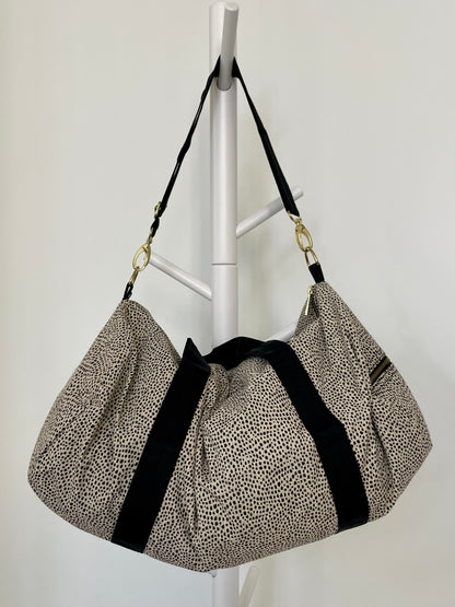 Cheetah Seersucker Weekend Duffel