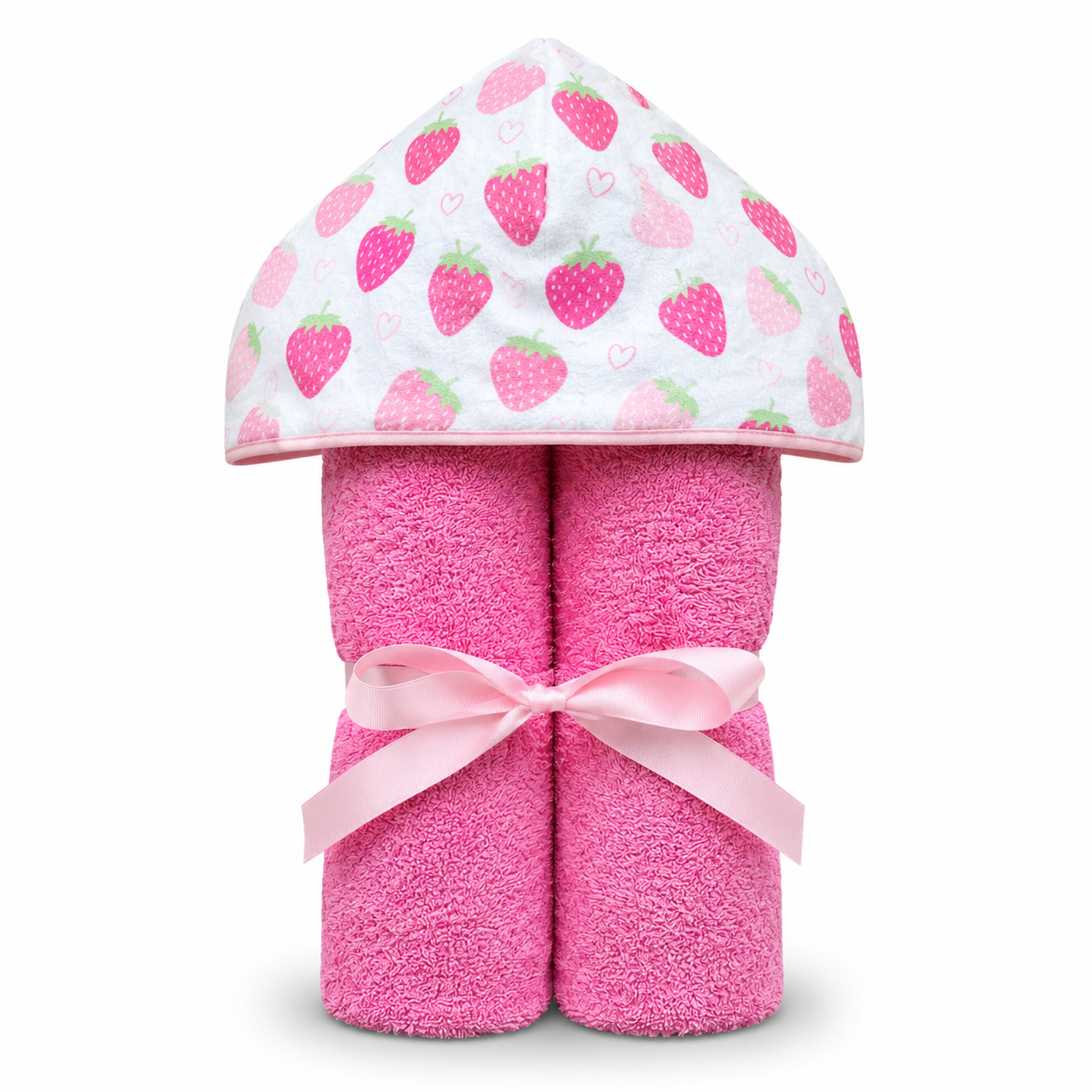 Strawberries Hooded Towel