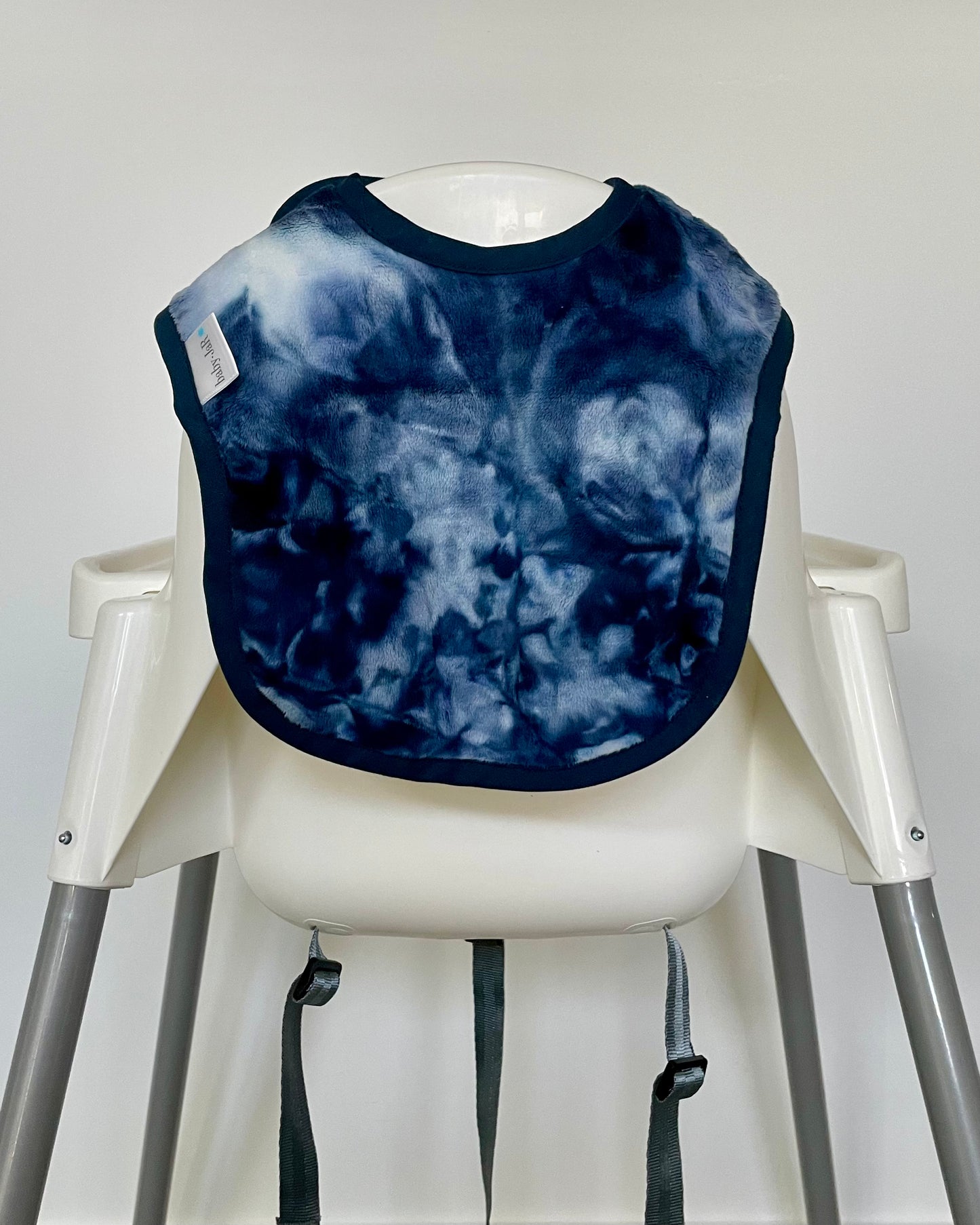 Navy Tie Dye Bib