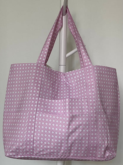 Pink Bungalow Glossy Jumbo Tote