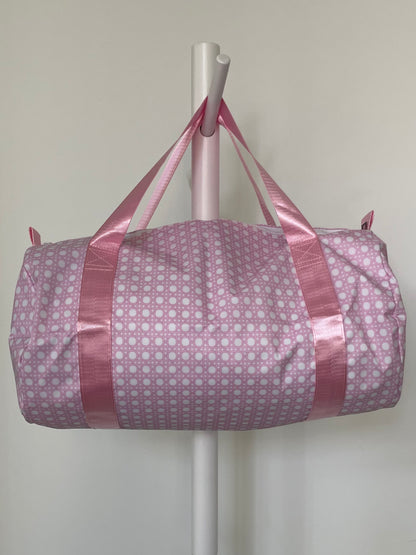 Pink Bungalow Glossy Large Duffel