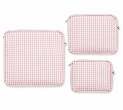Pink Gingham Stacking Set