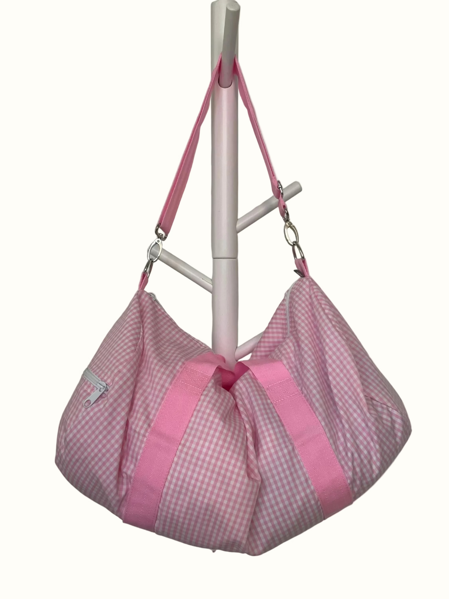 Pink Gingham Weekend Duffel