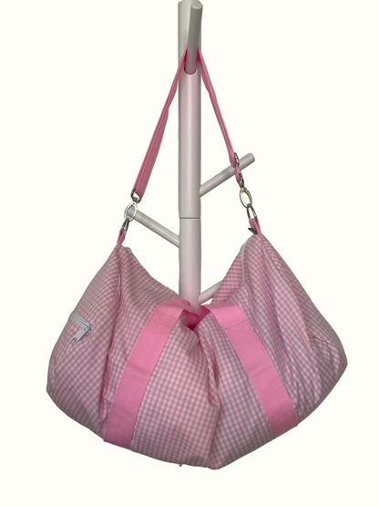 Pink Gingham Weekend Duffel