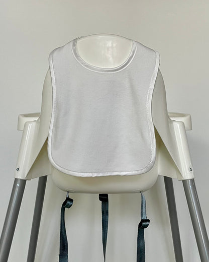 Plain White Bib