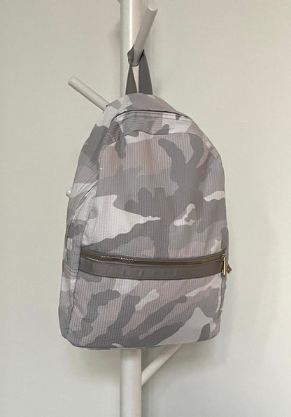 Snow Camo Seersucker Backpack