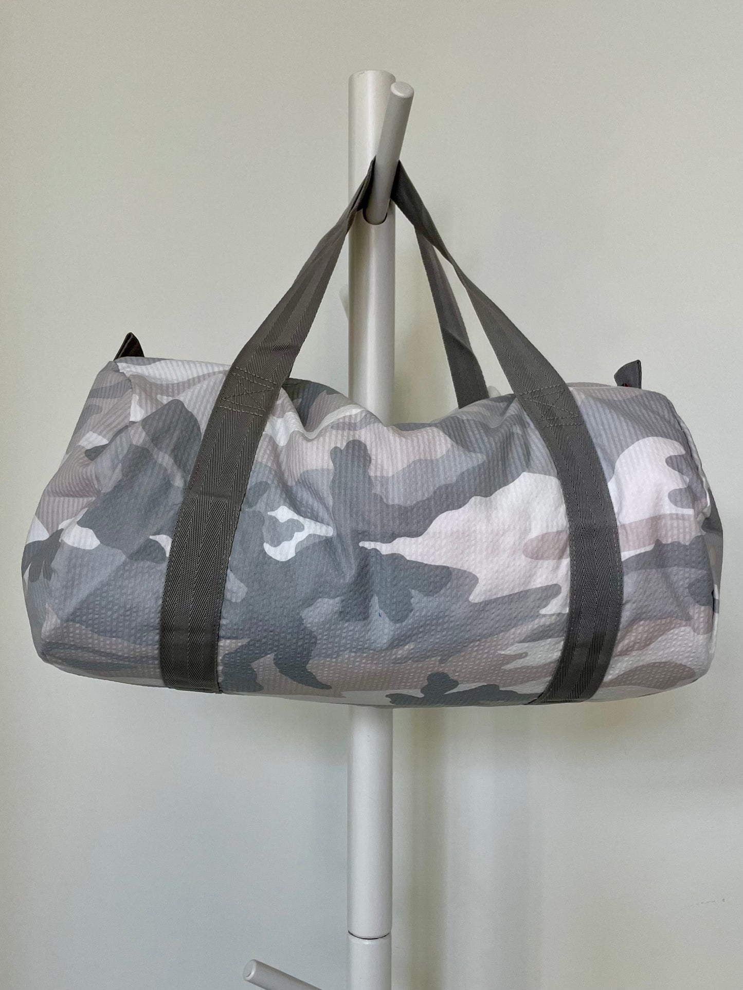 Snow Camo Seersucker Large Duffel