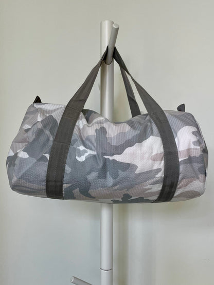 Snow Camo Seersucker Large Duffel
